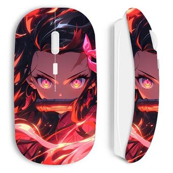 Rato Sem Fios Maniacase Branco demon Slayer Nezuko Kamado Manga Anime - 1