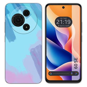 Capa Tumundosmartphone de silicone para TCL 60 SE | Aquarela Design 10 Desenhos - 1