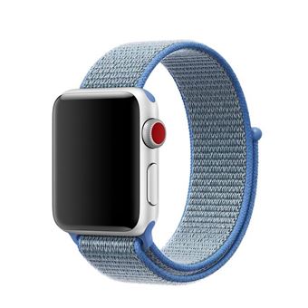 Pulseira de nylon de Substituição WISETONY para Apple Watch Series 4 40mm/Series 3/2/1 38mm Azul claro - 1