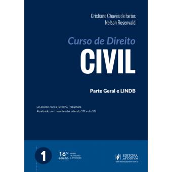 Curso De Direito Civil Parte Geral E Lindb Volume Cristiano Chaves De Farias Cartonado