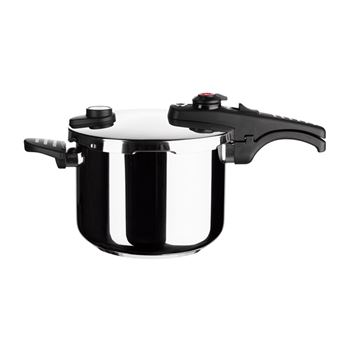 Panela de Pressão G-SOLA | 6 L | Aço Inoxidável 18/10 | Tripla Segurança | Níveis Rápido e Super Rápido | Compatível com Indução e Lava-Louças - 1