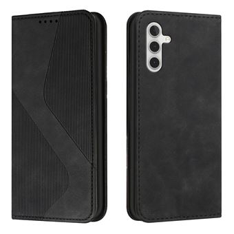 Capa FOXDOCK para Samsung Galaxy A14 4G/A14 5G | Fecho Magnético | Pele Macia em TPU | Suporte e Compartimentos para Cartões | Preto - 1