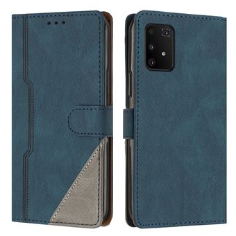 Capa FOXDOCK para Samsung Galaxy S10 Lite | Fecho Magnético | Pele TPU Macia | 3 Compartimentos para Cartões | Função de Suporte | Azul - 1