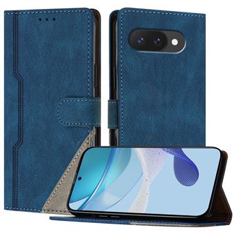 Capa FOXDOCK para Google Pixel 9a | Fecho Magnético | Pele TPU Macia | 3 Compartimentos para Cartões | Função de Suporte | Azul - 1