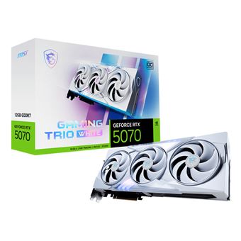 Placa de Vídeo MSI GAMING GeForce RTX 5070 12G TRIO OC WHITE | Branco - 1