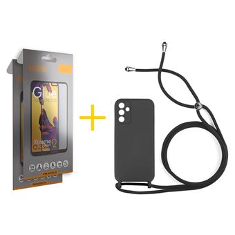 Pack 2 x Película de Vidro Temperado Full + Capa Accetel para Samsung Galaxy A26 5G | Gel Rope | Preto - 1