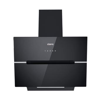 Exaustor Inclinado Ciarra CD6736FB | 60 cm | 650 m³/h | 4 Velocidades | Booster | Wi-Fi | Recirculação | A++ | Preto - 1