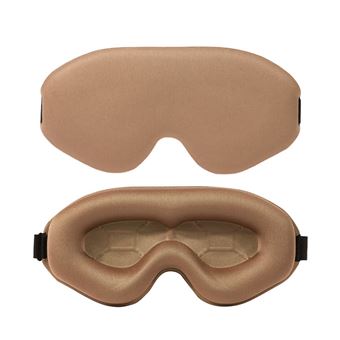 Máscara de Sono 3D BAYKAR JSSR08 com Bloqueio de Luz | Transpirável | Castanho - 1