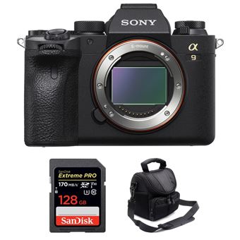 Câmara Sony ALPHA A9 II Corpo + SanDisk 128GB Extreme PRO UHS-I SDXC 170 MB/s + Bolsa - Preto - 1