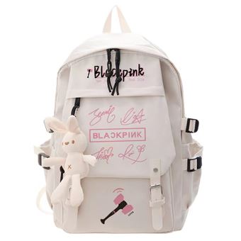Mochila Escolar DreamWorks | BlackPink | 32 x 15 x 45 cm | Branco 1869 - 1