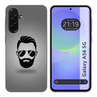 Capa TUMUNDOSMARTPHONE de Silicone para Samsung Galaxy A56 5G Desenhos de design de barba - 1
