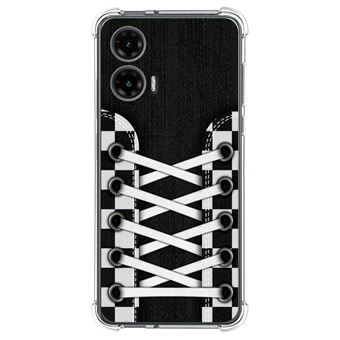 Capa TUMUNDOSMARTPHONE de silicone à prova de choque para Motorola Moto G35 5G Sneakers Design 03 Desenhos - 1
