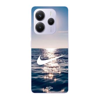 Capa Maniacase para Xiaomi Redmi Note 14 5G | nike logotipo branco mar sol - 1