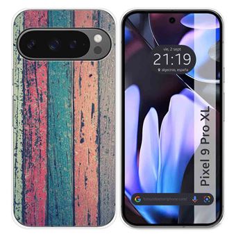 Capa de Silicone TUMUNDOSMARTPHONE para Google Pixel 9 Pro XL 5G | desenhos Madeira 10 - 1