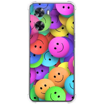 Capa Tumundosmartphone de silicone anti-choque para Oppo A57s desenhos de sorriso de design - 1