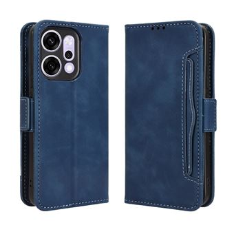 Capa FOXDOCK Protetora para OPPO Reno14 Pro 5G | Suporte e Flip de couro PU | À Prova de Choque | Azul - 1