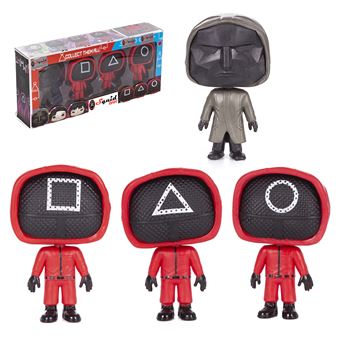 Figuras Squid Pop DAM | 11 cm | 4 Figuras | Vigilantes e Líder - 1