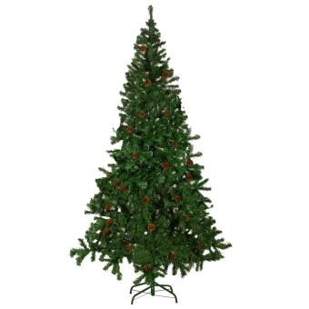 Árvore de Natal vidaXL Artificial com Pinhos 210 Cm - 1