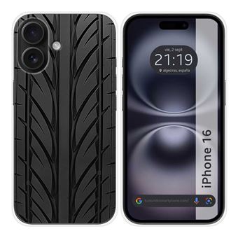 Capa de silicone TUMUNDOSMARTPHONE para Iphone 16 (6.1) | Design de pneu - 1