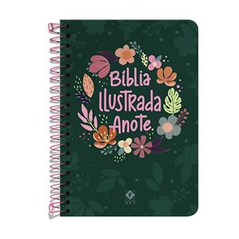 Bíblia Ilustrada Anote Nvt Espiral - Cores E Flores - 1
