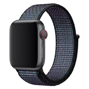 Pulseira de nylon de Substituição WISETONY para Apple Watch Series 4 40mm/Series 3/2/1 38mm Azul escuro - 1