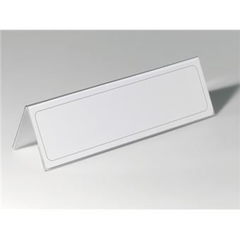 Placa de identificação não metálica Durable 8053-19 | Transparente - 1