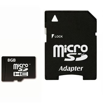 Cartão memòria ImroCard Micro-SD | 8 Gb | Classe 6 | Adaptador SD - Preto - 1