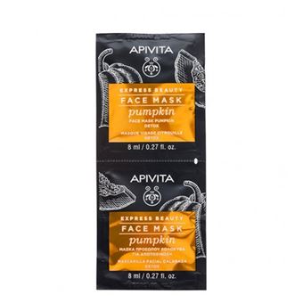 Máscara Facial Apivita Express Beauty | Detox de Abóbora | 2x8 ml - 1
