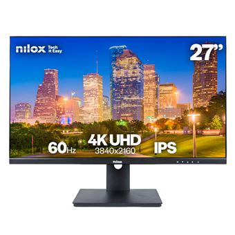 Monitor Nilox MONITOR NXM274KD11 IPS 4K 350 2HDMI DP USB 5MS | LED | 4K UHD | 5 ms | 60 Hz | 27" | E - 1