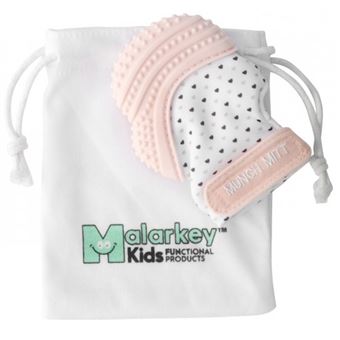 Luva de Dentição para Bebé Saro Rosa - 1