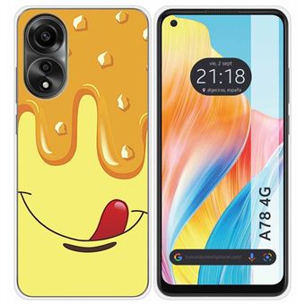 Capa Tumundosmartphone de silicone para Oppo A78 4G design Ice Cream Vanilla Desenhos - 1