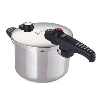 Panela de Pressão G-SOLA | 8 L | Aço Inoxidável 18/10 | Tripla Segurança | Níveis Rápido e Super Rápido | Compatível com Indução e Lava-Louças - 1