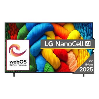 Smart TV LG NanoCell AI 75NANO80A3B | LED | 4K UHD | 75'' | 190,5 cm | F - 1