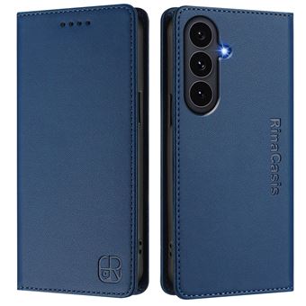 Capa Carteira Magnética ZURSANA para Samsung Galaxy S25 FE com Porta-Cartões | Couro PU | Bloqueio RFID | Azul-marinho - 1
