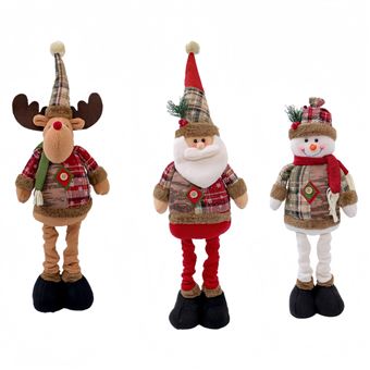 Bonecos Retráteis V-REEL | Pai Natal e Amigos | 3 peças - 1