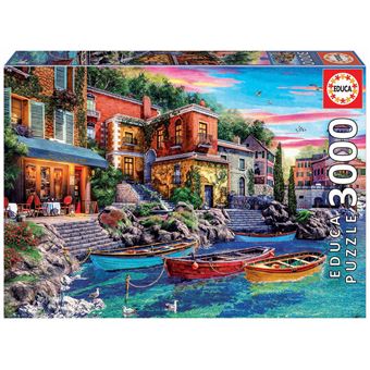 Puzzle Educa Pôr-do-sol em Como | 3000 peças - 1