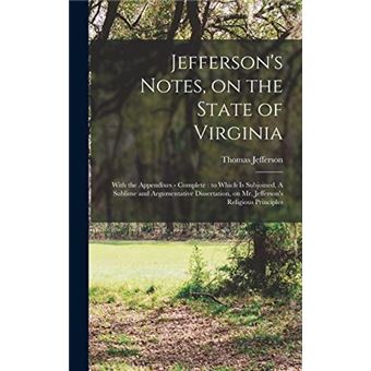 Jeffersons Notes On The State Of Virginia - 1