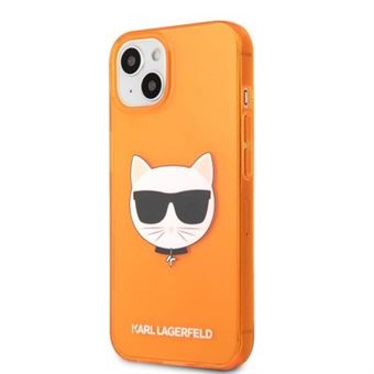 Capa Original TPU Karl Lagerfeld para Iphone 13 Mini Laranja Transparente - 1
