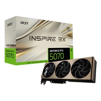 Placa de Vídeo MSI GeForce RTX 5070 12G INSPIRE 3X OC | Bege - 1