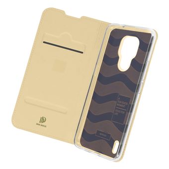 Capa Dux Ducis para Motorola Moto E7 | Função Suporte dourado - 1