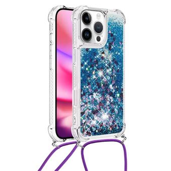 Capa ZURSANA para iPhone 16 Pro Max | TPU | com Cordão | Azul - 1