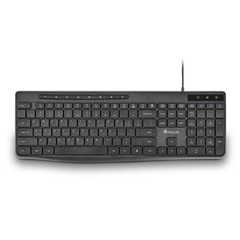 Teclado com Fios NGS SPECTRA (QUERTY, ES) | Idioma: Espanhol | Preto - 1