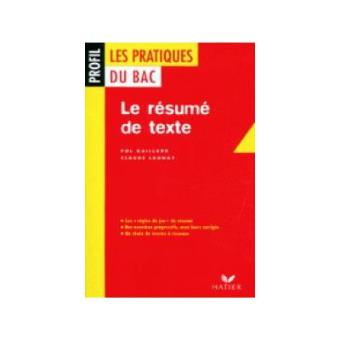 Le Résumé De Texte - 1