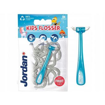 Fio Dental para Criança Jordan Flosser com Sabor Fruta | Embalagem 36 Unidades - 1