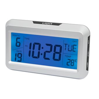 Relógio Despertador Digital SANDA SD-4095 | Cinza - 1