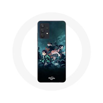 Capa Maniacase para Samsung Galaxy A32 5G do manga Demon Slayer com Tanjiro e Nezuko - 1
