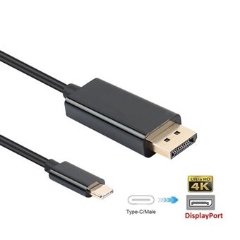 Cabo Multi4you USB-C para DisplayPort 4K Ultra HD (1m) - Preto - 1