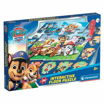 Tapete Puzzle + Jogo Interativo Patrulha Pata Clementoni | 24 Peças - 1