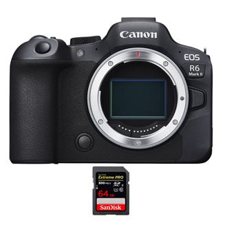 Canon EOS R6 Mark II ( R6II ) + 1 SanDisk 64GB Extreme PRO UHS-II SDXC 300 MB/s + PDF 20 Técnicas para Melhorar as suas Fotografias - 1