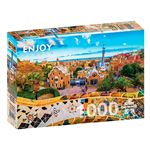 Puzzle ENJOY 1056 View from Park Guell, Barcelona | 1000 Peças